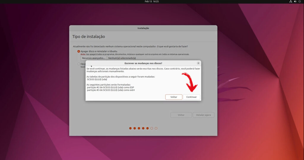 criando particionamento automatico no ubuntu
